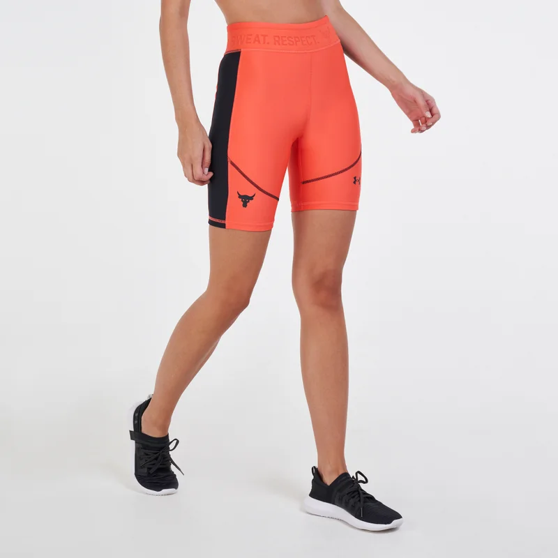 UNDER ARMOUR Women's UA Project Rock HeatGear® Bike Shorts