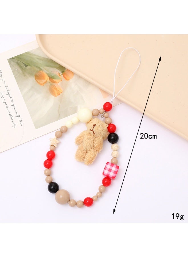 NIBEMINENT Phone Charm/ Chain Strap for Women Girls, Little Fragrance Flower Cell Phone Case Lanyard Wrist Strap