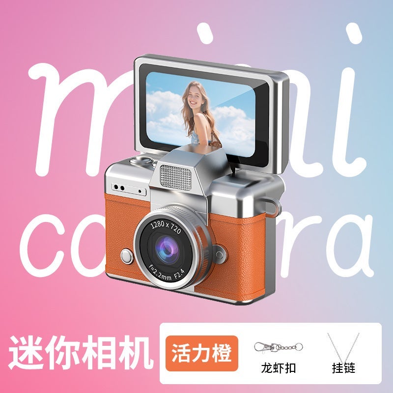 Flip Screen Mini CCD Digital Camera - Retro Portable Compact Camera for  Students - Image 1