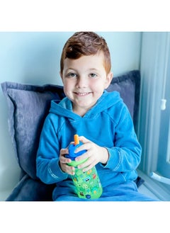 Nuby Nuby 2 Pack Iridescent Flip-it Kids On-The-Go Printed Water Bottle with Bite Proof Hard Straw  - Image 3