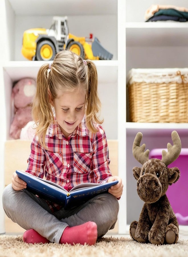 Ditucu Elk Stuffed Animal 8 inch Cute Realistic Plush Toys Ultra Soft Plushies Gifts for Kids Brown - Image 3