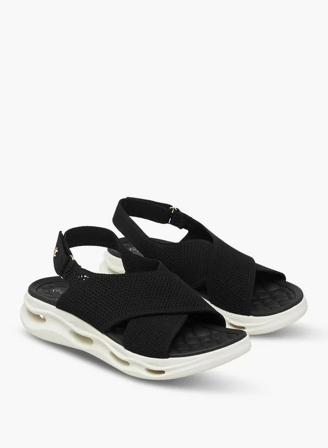 لو كونفورت Women Platform Heel Cross Strap Sandals