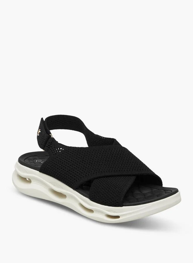 لو كونفورت Women Platform Heel Cross Strap Sandals