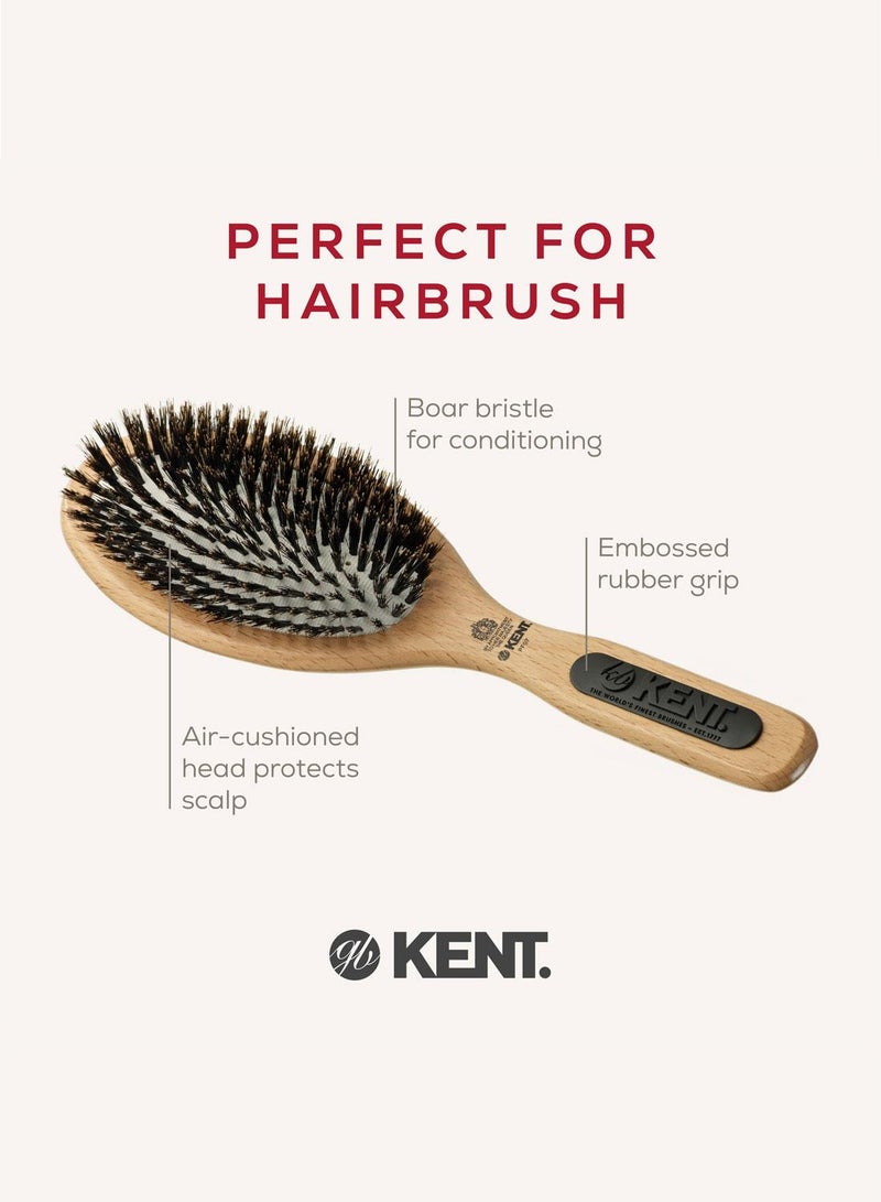 كينت فرشاة شعر بيضاوية بشعيرات طبيعية مثالية لجميع أنواع الشعر - Image 4