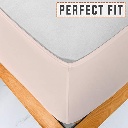 Twin Six Premium Bed Box Spring Cover, Update Bed Skirt, Mattress Protector Encasement,Full/Full XL Size, Linen - Image 5