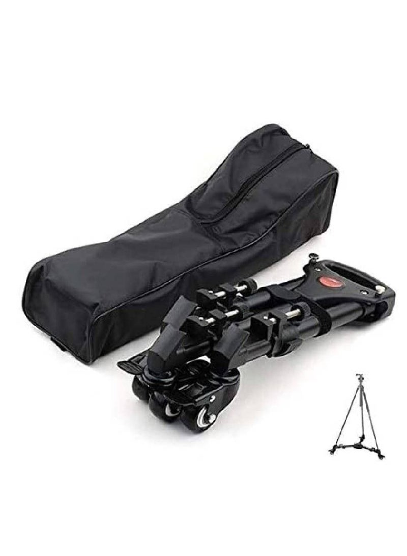 Yunteng 3 Wheels Pulley Universal Foldable DSLR Camera Tripod Dolly Base Stand - Image 2