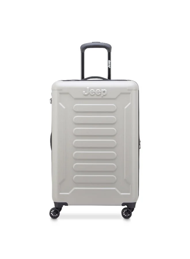 Jeep The Jeep JH004C Hardcase Expandable Spinner 4-Double wheel Luggage trolley suitcase 55/69/81cm Grey
