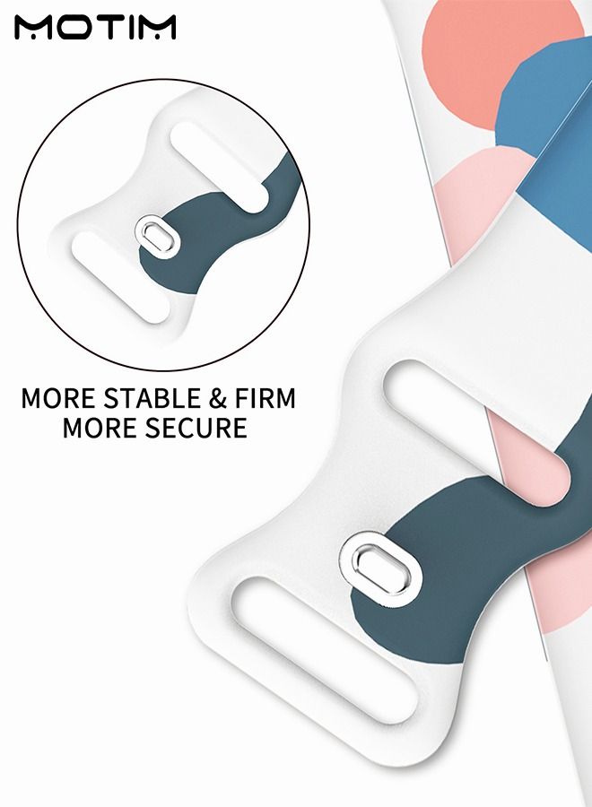 Motim Morandi Color Sport Bands Compatible with Apple Watch Band 42mm 44mm 45mm 49mm for Women/Men Waterproof Soft Silicone Replacement Strap Accessories for iWatch Ultra SE Series 8/7/6/5/4/3/2/1 - Image 5