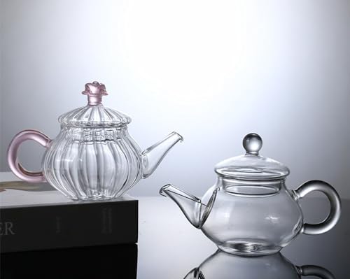 Mozacona Mini Tea Pot, Glass Teapot Small Tea Kettle for One person use,100ml - Image 4