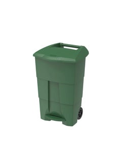 Cosmoplast 100L Step-on Waste Bin with Pedal & Wheels 