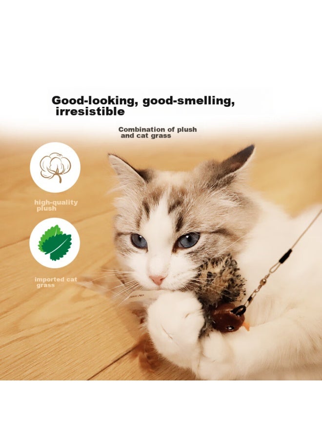 Gigwi Cat Teaser Toy With Durable Feather, Replaceable Head, Extendable Wand For Kitten, Small Cats, And Pet Toys - Image 3