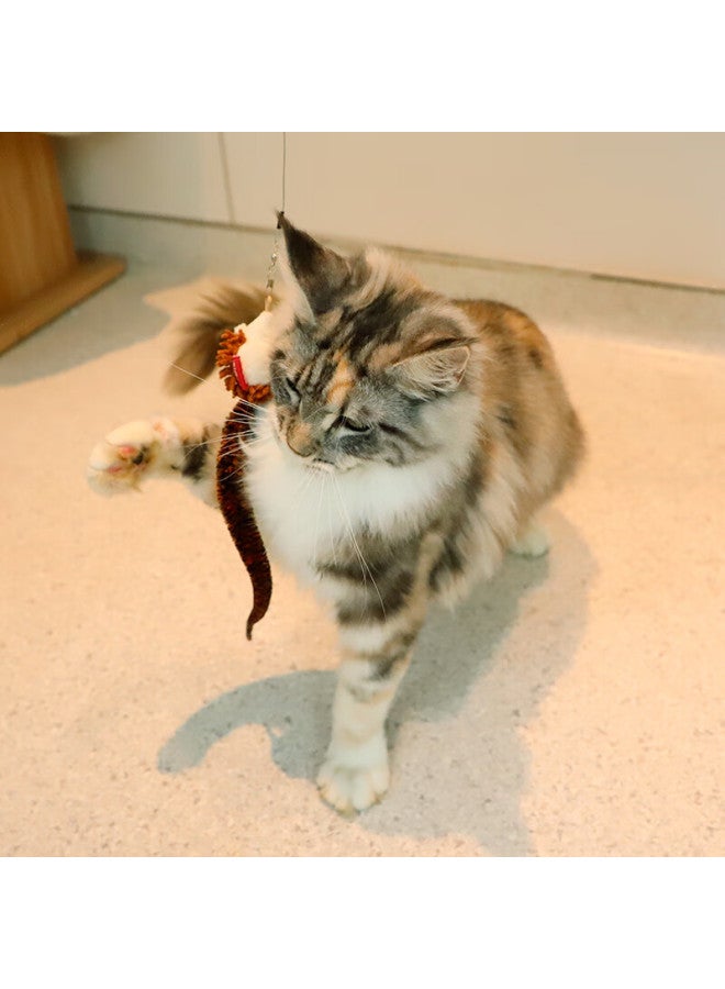 Gigwi Cat Teaser Toy With Durable Feather, Replaceable Head, Extendable Wand For Kitten, Small Cats, And Pet Toys - Image 4