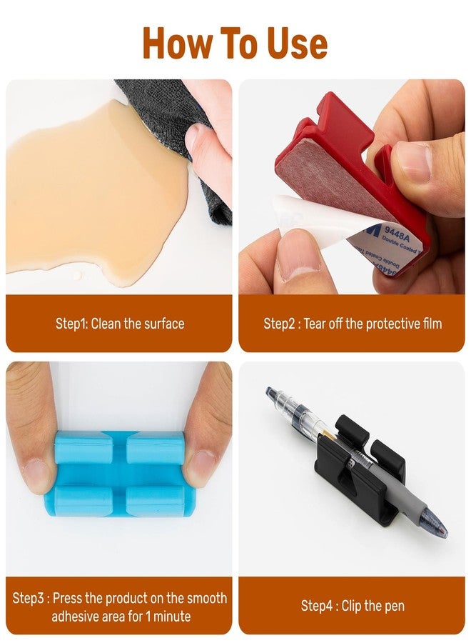 LYDARZ 10 Pcs Silicone Pen Holder, Soft Rubber, Stationery, Desktop Storage, Teacher Accessories, Pencil Clips, Cable Clips, Cord Holder, Toothbrush Holder, Multiple color - Image 5