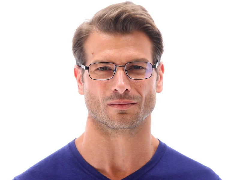SAV Eyewear Men's Optitek Computer 2101 Black Round Reading Glasses, 34 mm + 2.5 - Image 2