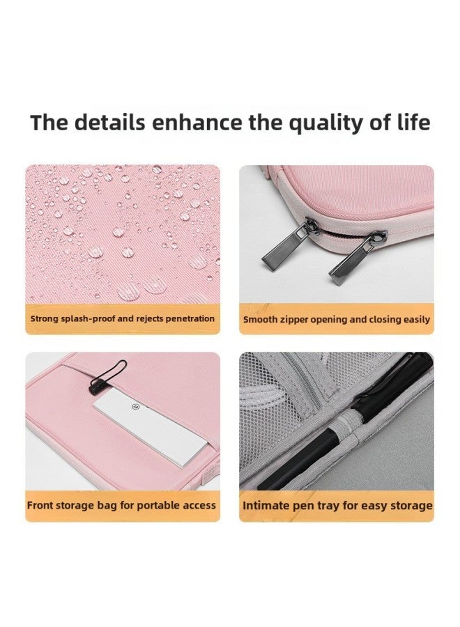 Tablet Bag Tablet Waterproof Loadable Keyboard For Apple Ipad Storage Bag Summer Anti-vibration Laptop Bag For Men And Women-Color:Black [OxFord]]-Dimensions:10.8-11 Inch Universal - Image 5