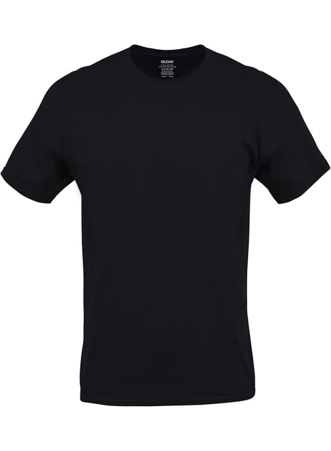 Gildan تي شيرتات جيلدان للرجال، عبوة متعددة، الطراز G1100، أسود (6 قطع)، كبير جداً - Image 4