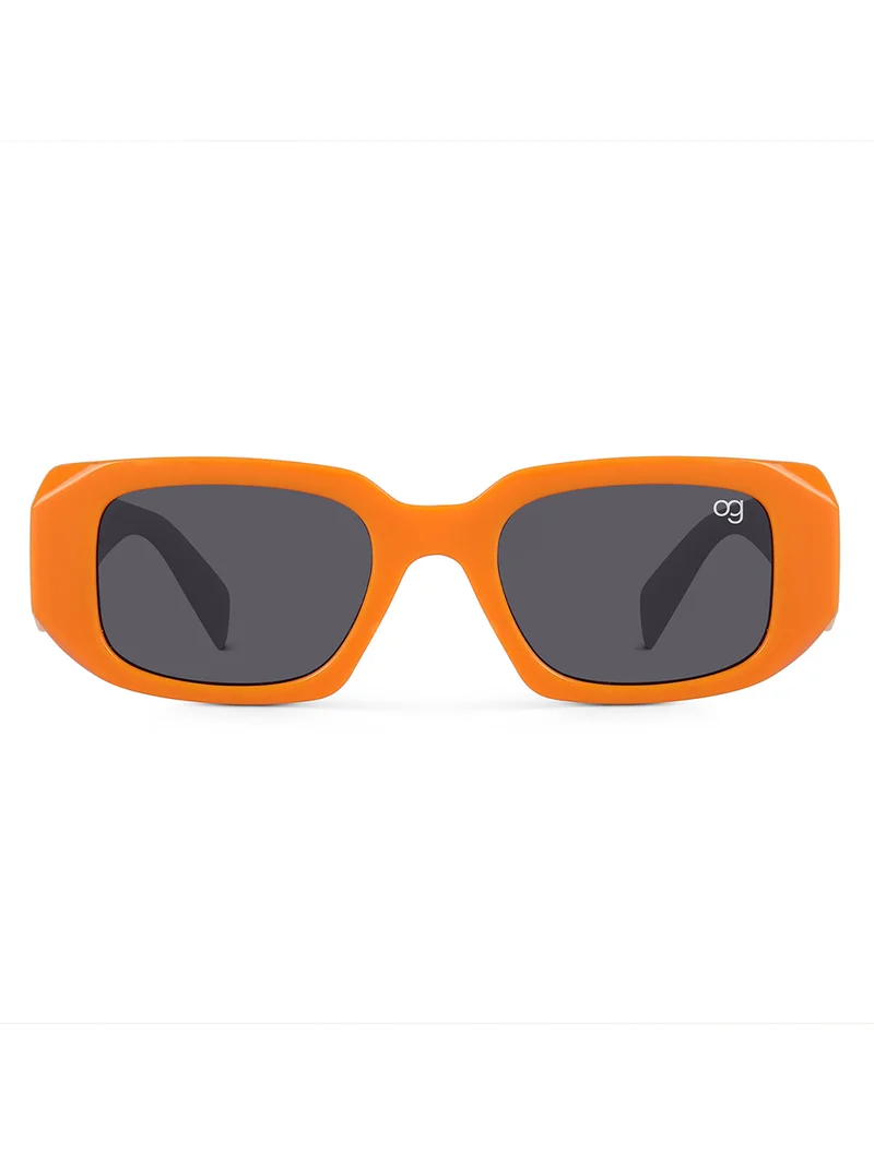 Woggles Stylish Orange Polarized Rectangle Kids Sunglasses