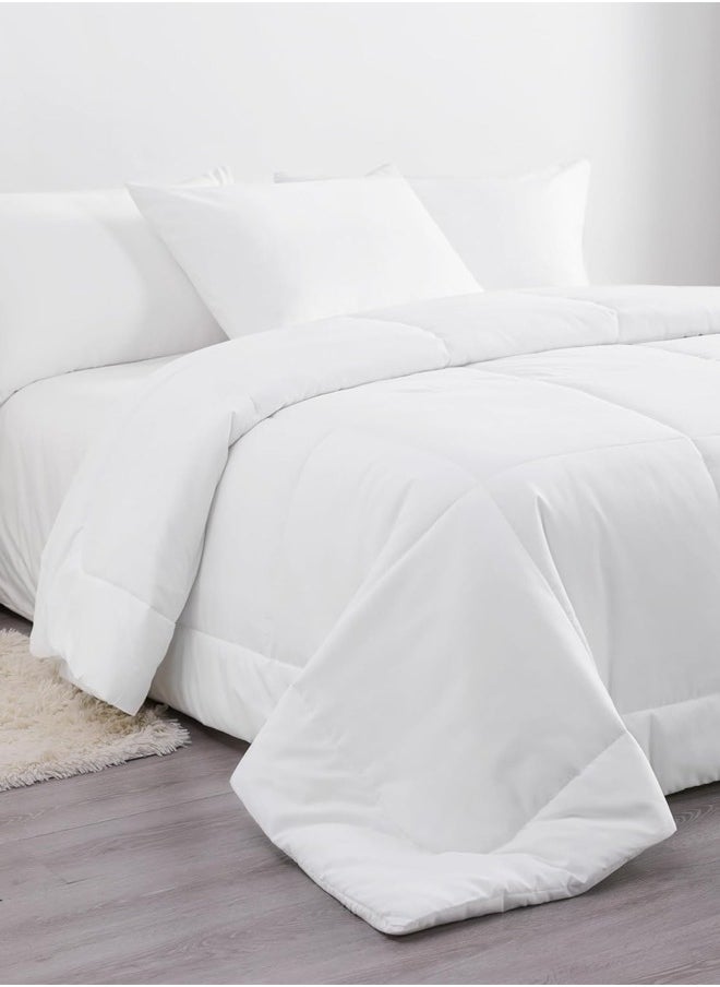 Arabest - Duvet,King Size Quilt Down Comforter Insert Microfiber White 220X240centimeter - Image 1
