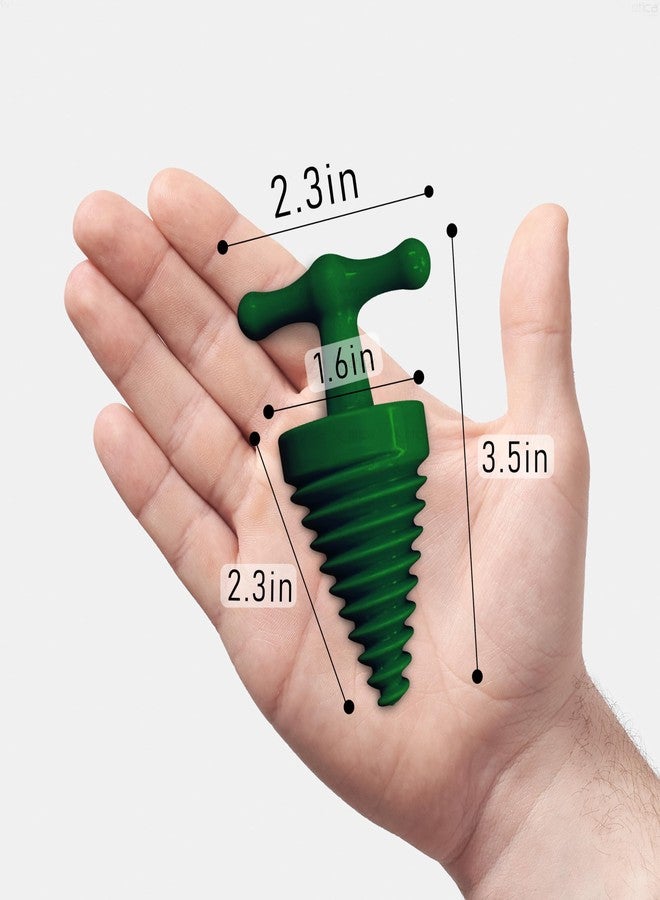 OTICA Dual-Use Mouth Opener - For Emergency Anesthesia, Oral Therapy & Gutka Rehab | Spiral Jaw Stretcher with Easy-Grip Handle (Green) - Image 2