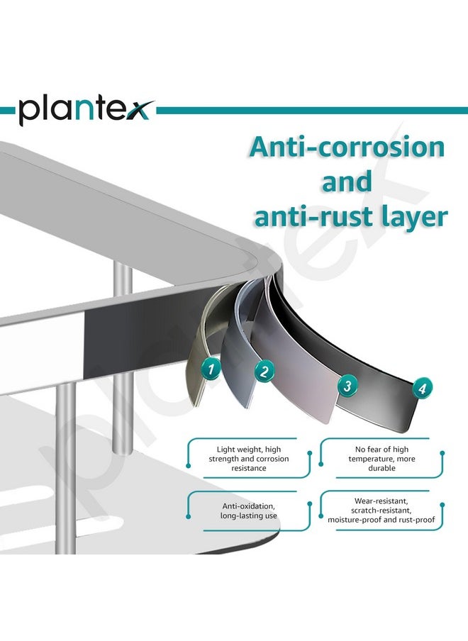 رف Plantex من الفولاذ المقاوم للصدأ بدرجة 304 للحمام/المطبخ - إكسسوارات الحمام - (15 × 5 بوصات - لمسة نهائية من الكروم) - pzsku/Z934413455D2E510C600AZ/45/_/1740982799/d3aa31b8-459f-47b8-bd1a-8e5d2dc00cb3