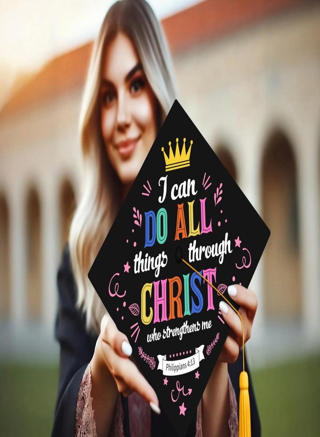 ADVANSYNC I Can Do All Things Through Christ (2) Graduation Cap Topper - Image 3