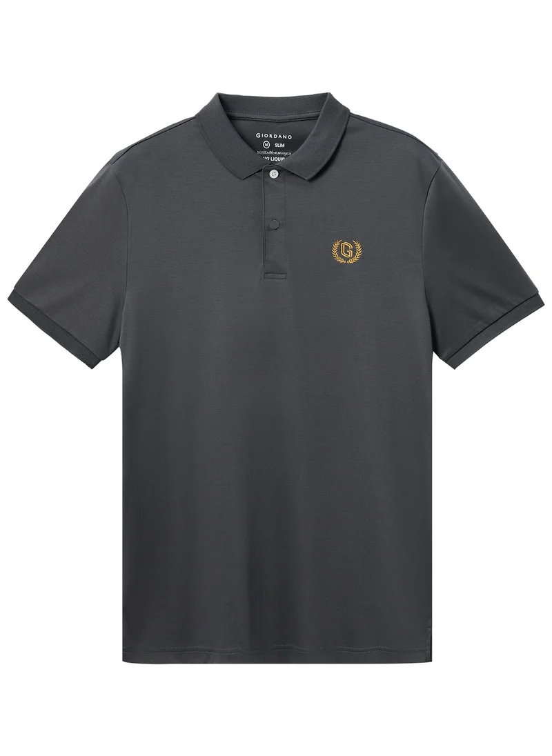 GIORDANO Men's Luxury Touch Polo Grey