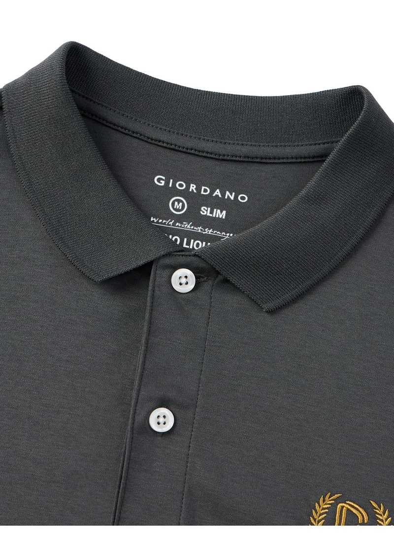 جيوردانو Men's Luxury Touch Polo Grey