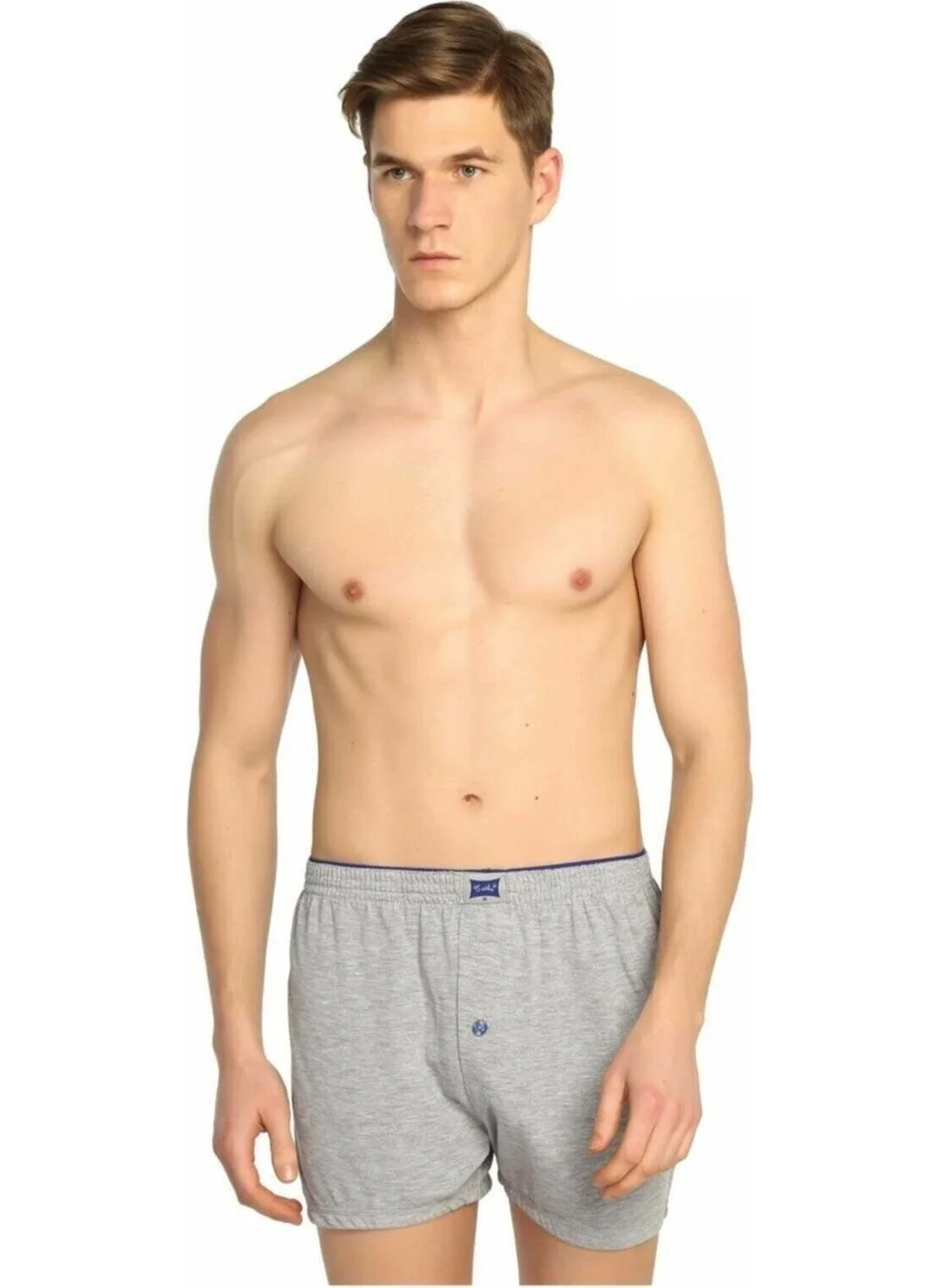 Tutku 12 Pieces Gray Color Towel Waist Boxer