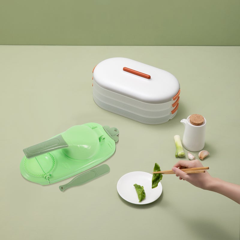 Dumpling Maker Mould Wonton Maker Manual Dough Presser Dumpling Wrappers Press Wrapper - Image 5