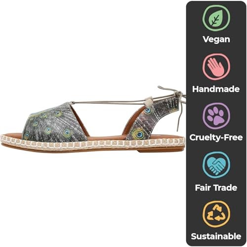 DOGO Gladiator Sandals for Women - Vegan and Handmade Strappy Sandals for Women, All Beauty is in You Design, Size 7.5 - Image 5