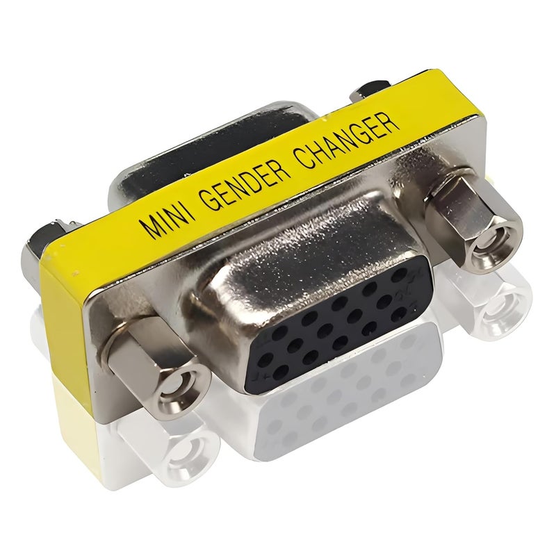 KNEUTRIX VGA SVGA HD15 Female to Female Mini Gender Changer Coupler Adapter (3 Pieces) VGA F/F - Image 5