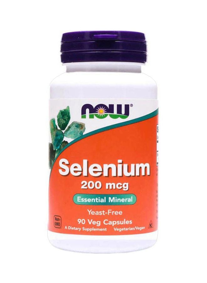 ناو فودز مكمل غذائي سيلينيوم  غني بالمعادن الأساسية - 90 كبسولة - Image 1