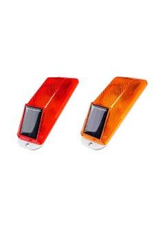 KASTWAVE 2Pcs Car Alarm Light Solar Strobe Warning Light Sensitive Emergency LED Flashing Lamp Super Bright IP54 Waterproof Wireless Light Control Beacon Barricade Construction Safety Road  - Image 1