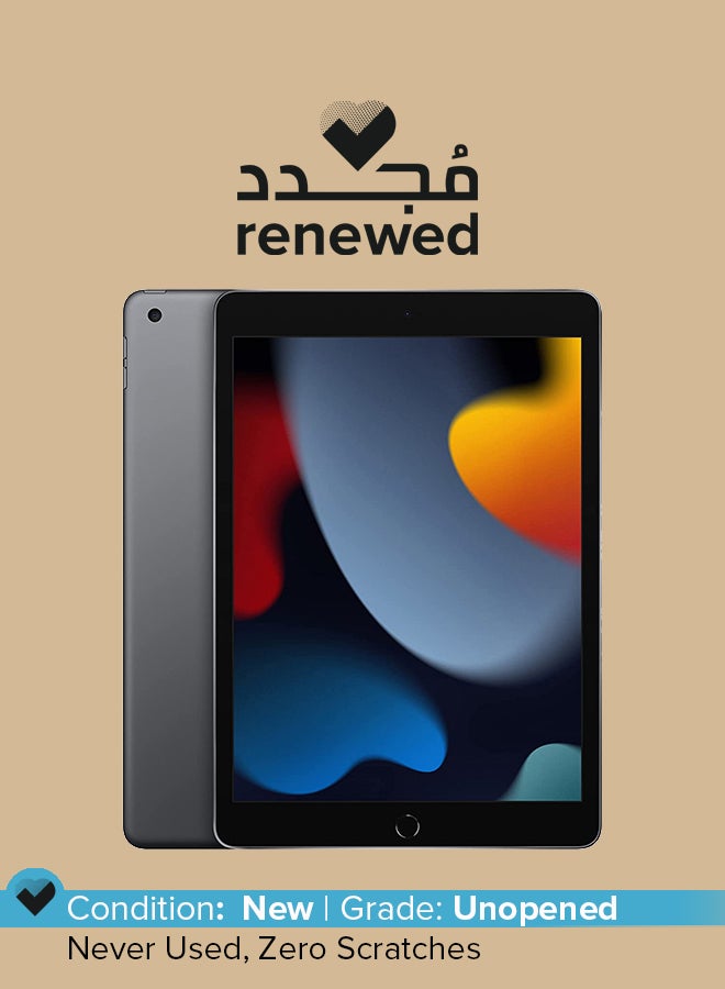 Apple Renewed - iPad 2021 (9th Gen) 10.2-Inch 64GB Wi-Fi Space Gray - International Version - Image 1