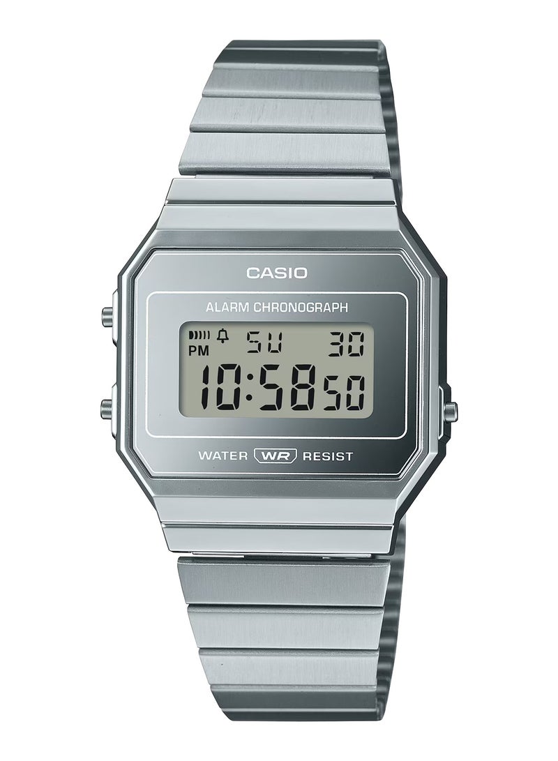 CASIO Vintage Collection Unisex Watch A700WEV-7A Silver 35.5MM - Image 1
