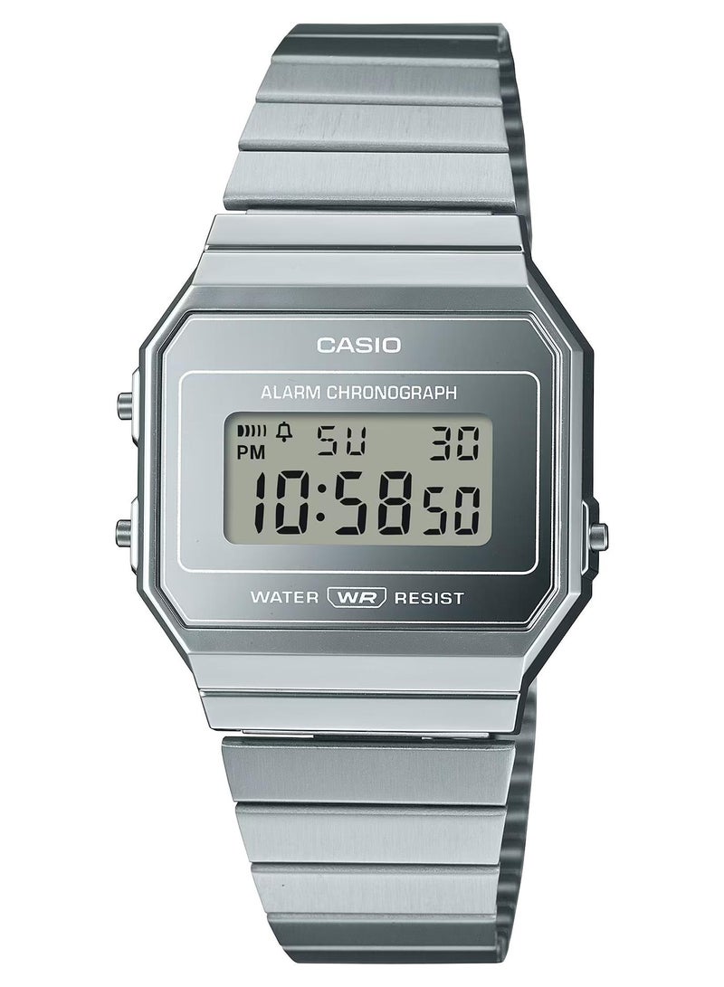 CASIO Vintage Collection Unisex Watch A700WEV-7A Silver 35.5MM - Image 1