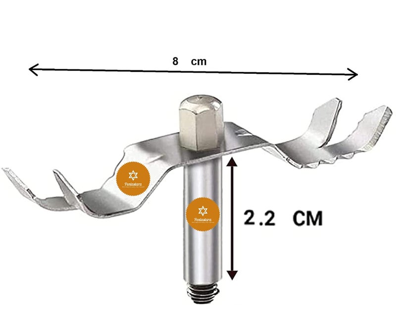 PENTASTARAMixer Grinder CHUTNEY JAR BLADE SET WITH6 TEETH JMG COUPLER Mixer Grinder Rotary Switch Plastic Switch Control Knob Fits Bajaj Pigeon USHA Orient INALSA Singer RICO Prestige Etc - Image 2