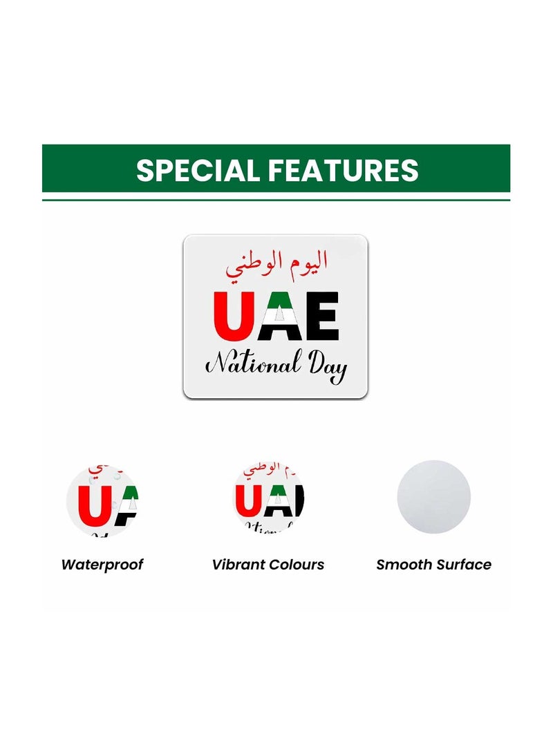 PRINTSHOP4ME Mousepad with Printed Theme Design for Celebrating UAE  National Day or Flag Day - Image 3