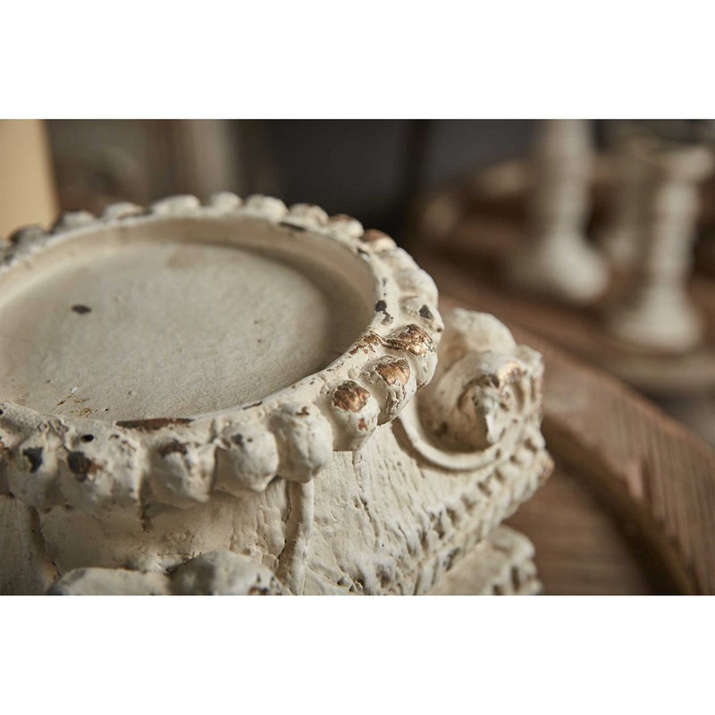 SOFE Column Pedestal Stand for Decoration Display, Distressed White Small Plant Stand, Large Candle Stand, Column Side Table, Classic Plinth Bases for Wedding Party Home Garden - Image 5