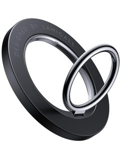 Lamicall Magnetic Phone Ring Holder For Magsafe Magnetic Finger Phone Ring Stand Holder Magnet Ring Grip Compatible With Iphone 12 13 14 15 Pro Max Plus Mini Mag Safe Accessories Misty Black  - Image 1