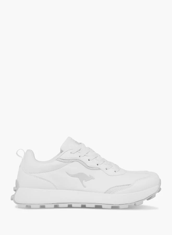kangaROOS Women's Logo Embossed Sports Shoes with Lace-Up Closure