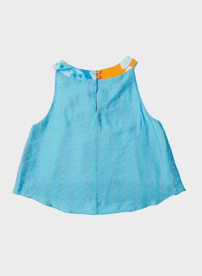 Lia Lea Girl Blue Blouse - Image 5