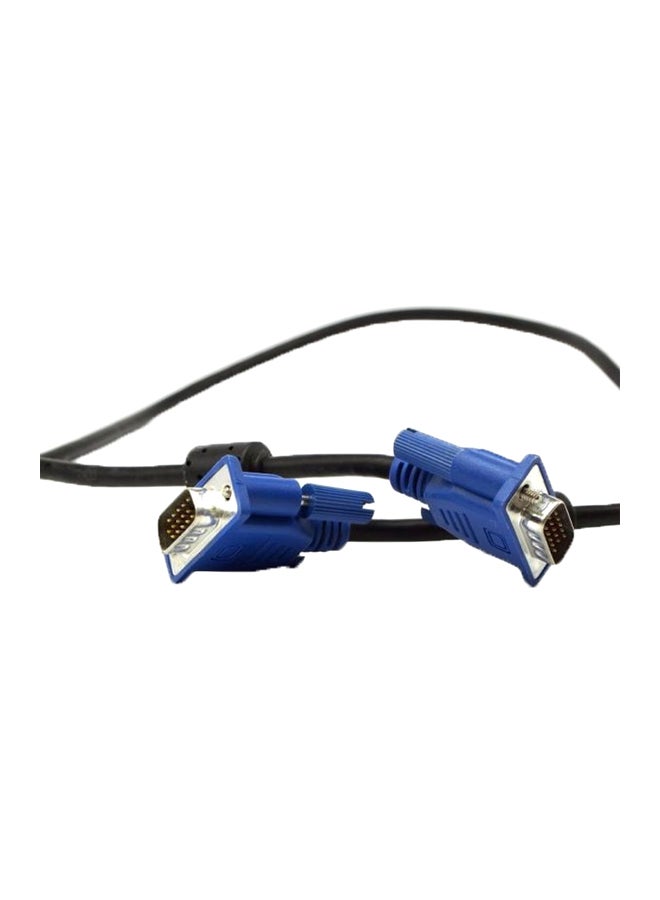 VGA Male To Male Extension Cable Black/Blue