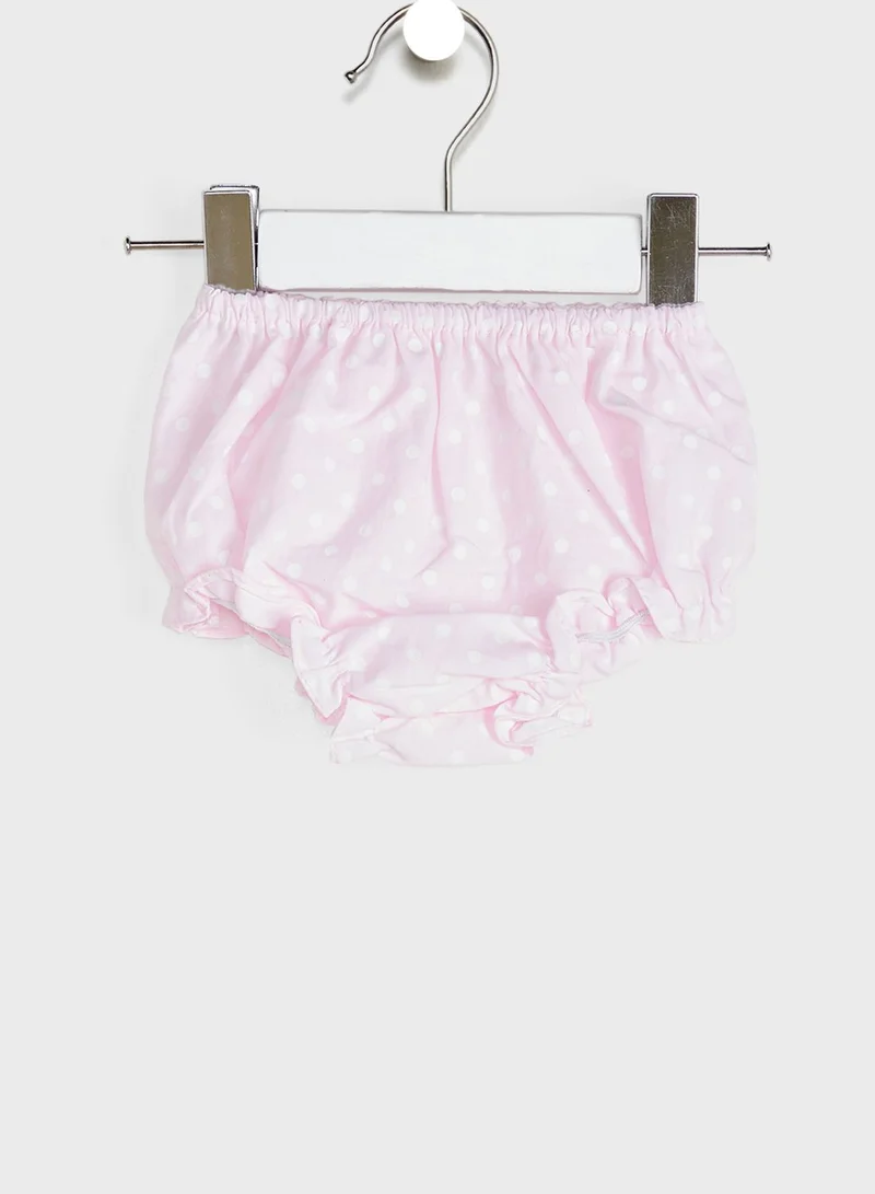rock a bye baby Infant Dress & Knicker Set With Headband