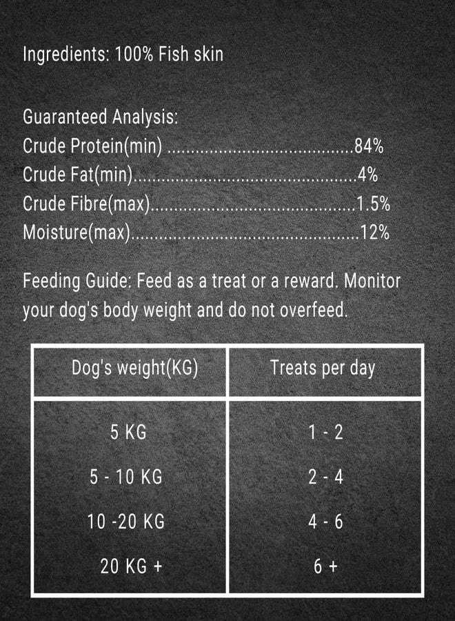 Goodness Fish Skin Jerky Fingers Dog Treats 500 Grams - High Protein, Rich in Omega-3 & Collagen, Low in Fat, Natural & Grain Free, Crunchy Dental Chews for All Dog Breeds, All Life Stages, Dry Food - Image 4