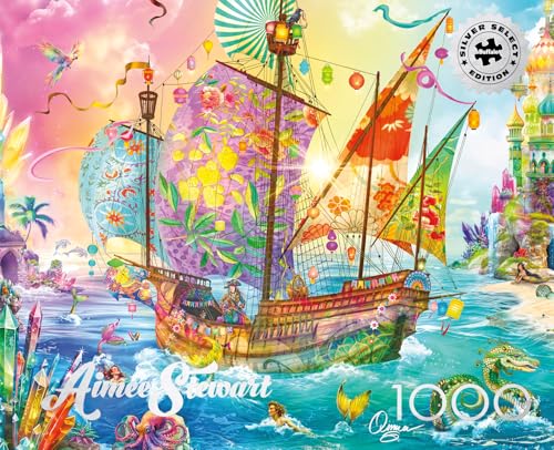 Buffalo Games - Silver Select - Aimee Stewart - Crystal Dreamship Harbor - 1000 Piece Jigsaw Puzzle for Adults - Challenging Puzzle Perfect for Game Nights - Image 5