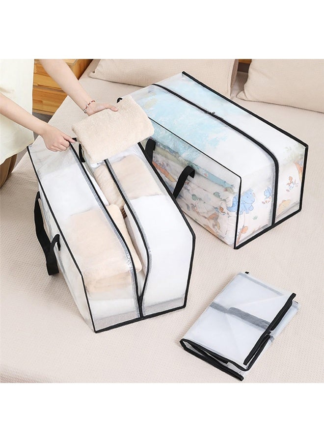 DUNISO 5 Pack Extra Large Moving Bags,Heavy Duty Storage Bags With Zipper & Handles ,Foldable Clothes Storage Bags，Waterproof and Dustproof，Sturdy and Durable，for Bedding, Duvet, Comforter，Pillow，Toys，73*36*33cm - Image 3
