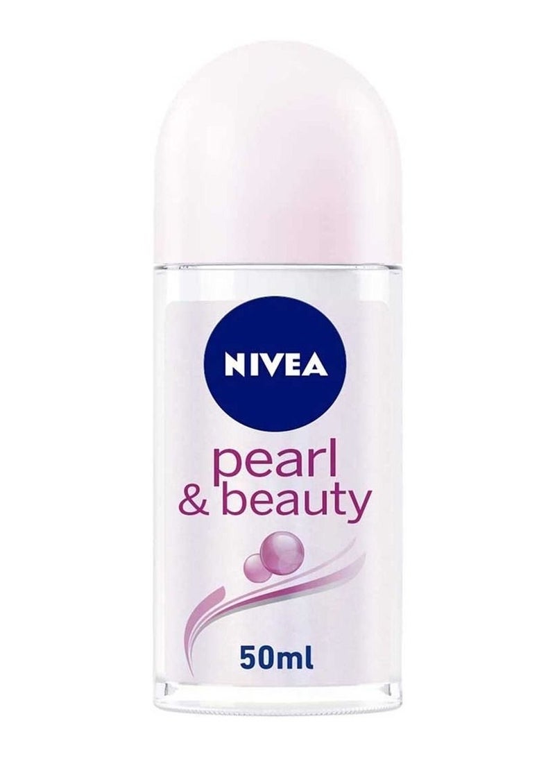 Nivea Pearl and Beauty Deo Roll ON Antiperspirant for Women Pearl Extracts Roll on 50ml