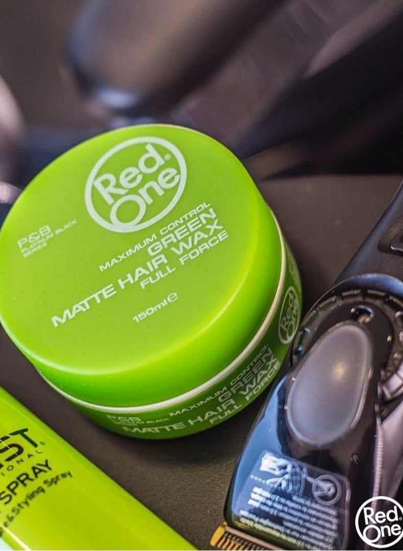 ريد ون شمع تصفيف الشعر ريد ون الأخضر 150 مل – لمسة نهائية غير لامعة | تثبيت فائق | برائحة جوز الهند | للرجال والنساء - Image 3