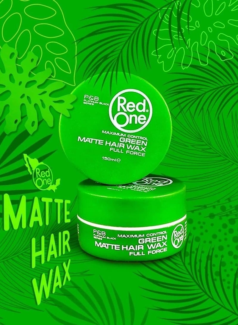 ريد ون شمع تصفيف الشعر ريد ون الأخضر 150 مل – لمسة نهائية غير لامعة | تثبيت فائق | برائحة جوز الهند | للرجال والنساء - Image 5